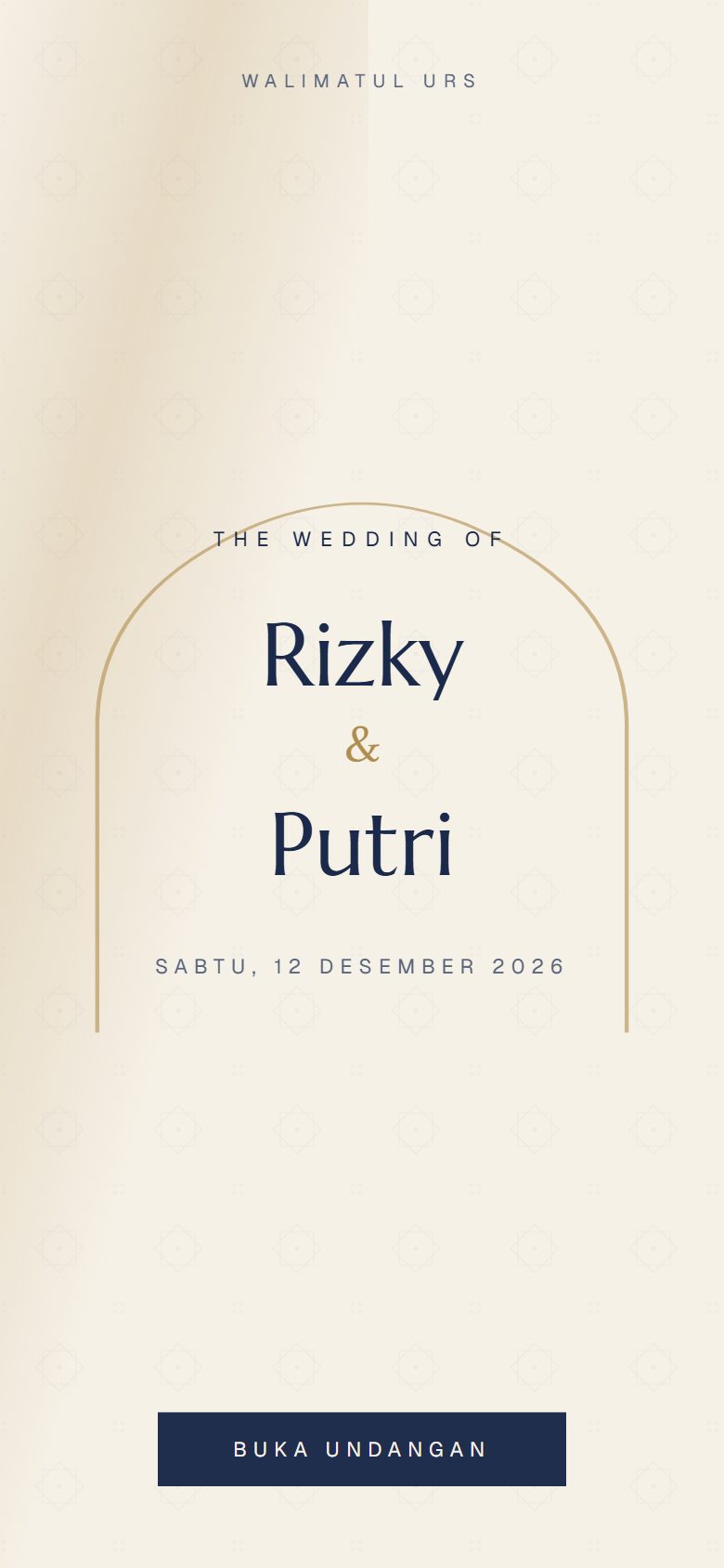 Template undangan Nur Ivory